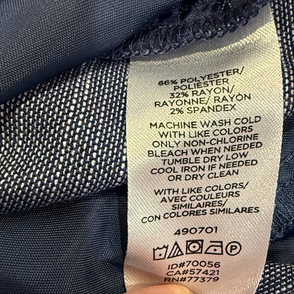 Ann Taylor Factory Blue Flare Pants - Picture 9 of 9